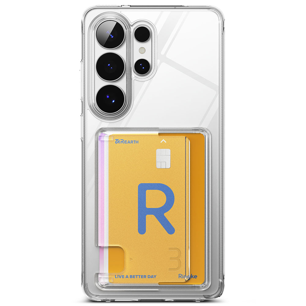 Ovitek za Samsung Galaxy S26 Ultra S948, Ringke, Fusion Card, Prozoren