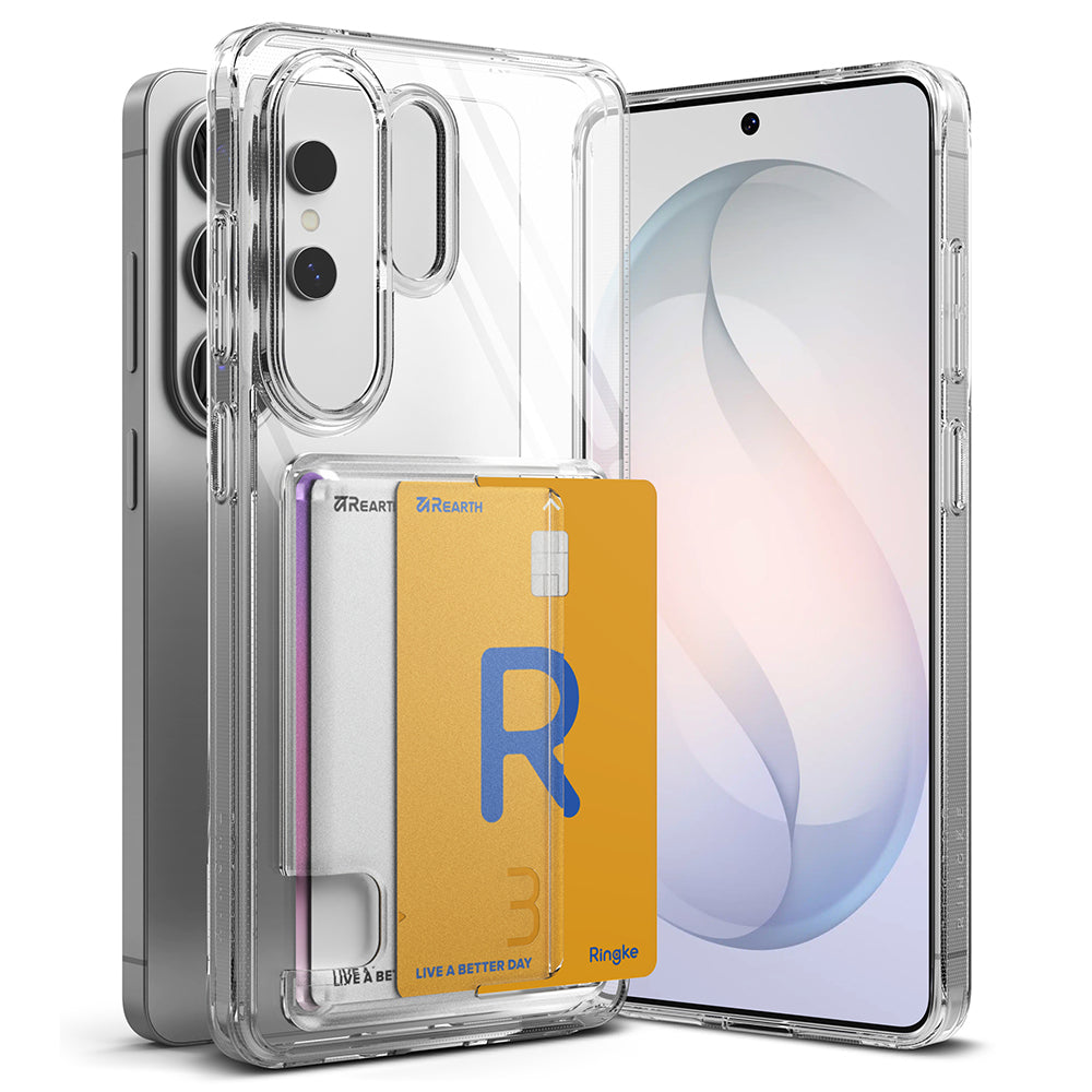 Ovitek za Samsung Galaxy S26 Ultra S948, Ringke, Fusion Card, Prozoren