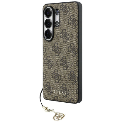 Ovitek za Samsung Galaxy S26 Ultra S948, Guess, 4G Classic Logo Charm, rjava