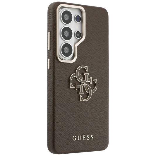 Ovitek za Samsung Galaxy S26 Ultra S948, Guess, 4G Grained Big and Classic Logo, rjava