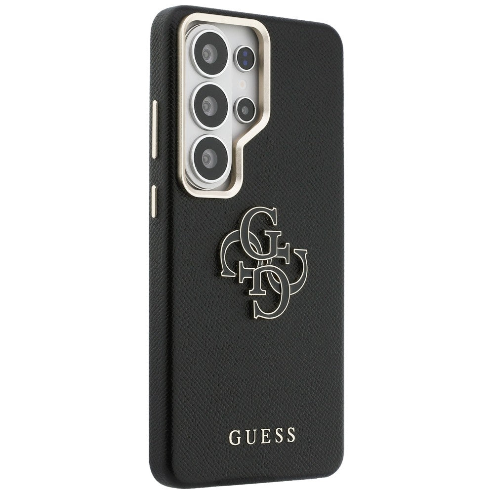 Ovitek za Samsung Galaxy S26 Ultra S948, Guess, 4G Grained Big and Classic Logo, črn