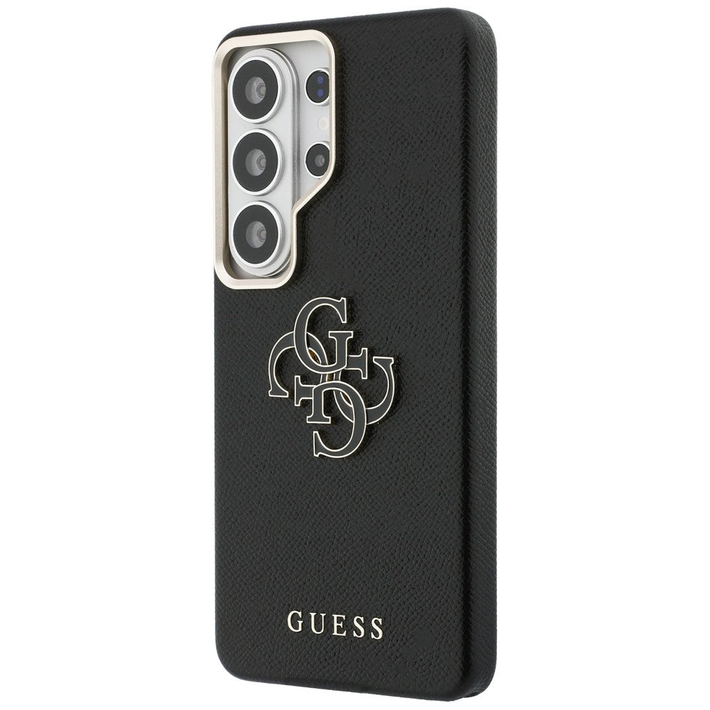 Ovitek za Samsung Galaxy S26 Ultra S948, Guess, 4G Grained Big and Classic Logo, črn
