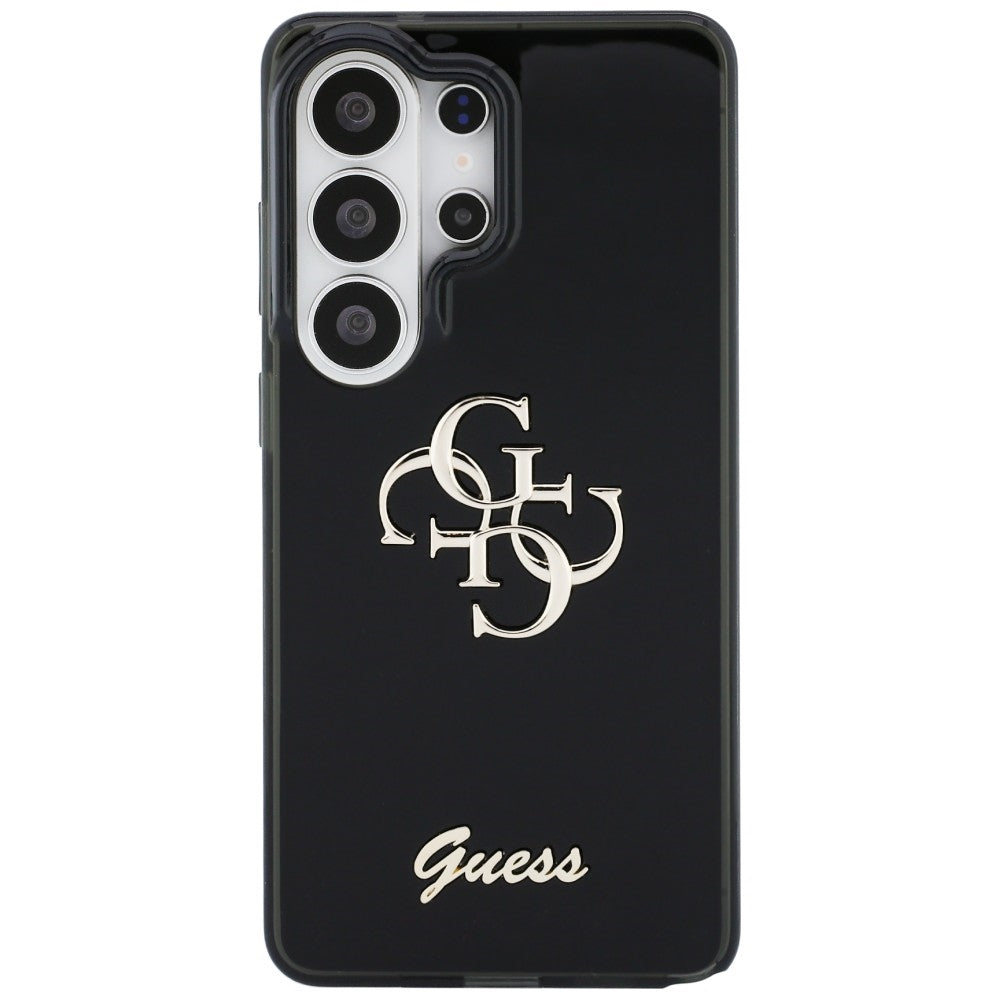 Ovitek za Samsung Galaxy S26 Ultra S948, Guess, IML Big Metal 4G Script, črn
