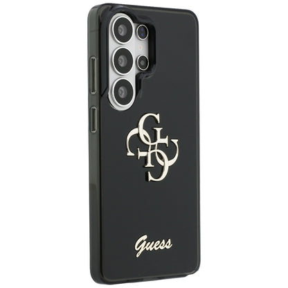 Ovitek za Samsung Galaxy S26 Ultra S948, Guess, IML Big Metal 4G Script, črn