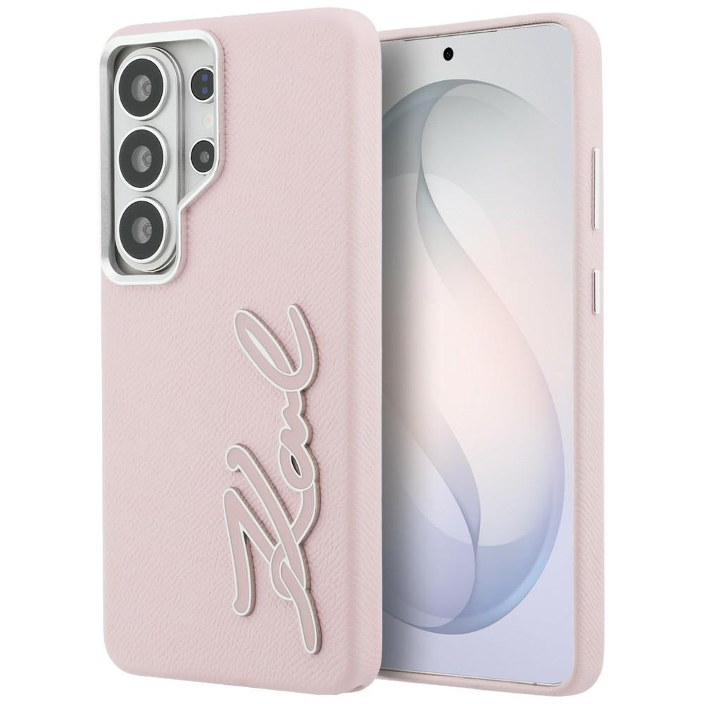 Ovitek za Samsung Galaxy S26 Ultra S948, Karl Lagerfeld, Signature Resin Logo, Roza