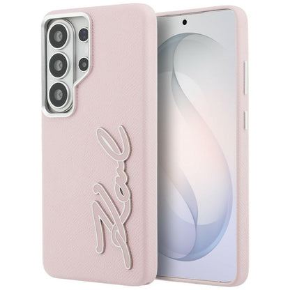 Ovitek za Samsung Galaxy S26 Ultra S948, Karl Lagerfeld, Signature Resin Logo, Roza