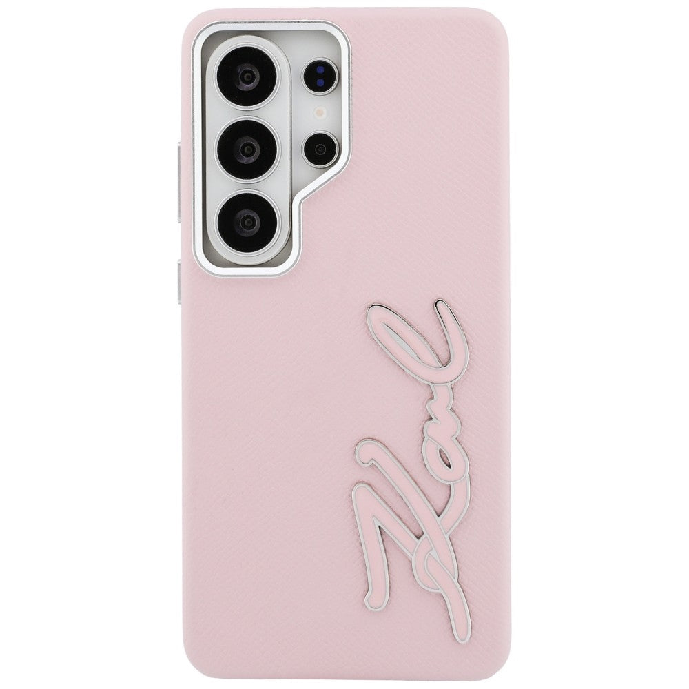Ovitek za Samsung Galaxy S26 Ultra S948, Karl Lagerfeld, Signature Resin Logo, Roza