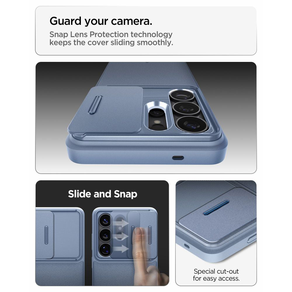 Ovitek za Samsung Galaxy S26 Ultra S948, Spigen, Optik Armor, modra ACS11226