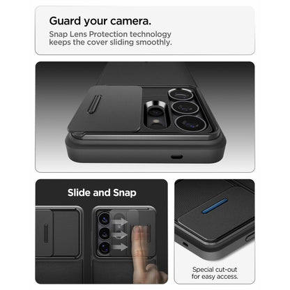Ovitek za Samsung Galaxy S26 Ultra S948, Spigen, Optik Armor, črn ACS10687