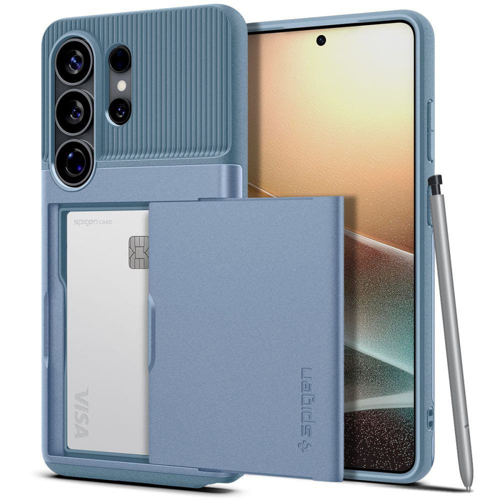 Ovitek za Samsung Galaxy S26 Ultra S948, Spigen, Slim Armor CS, Bleu ACS11225