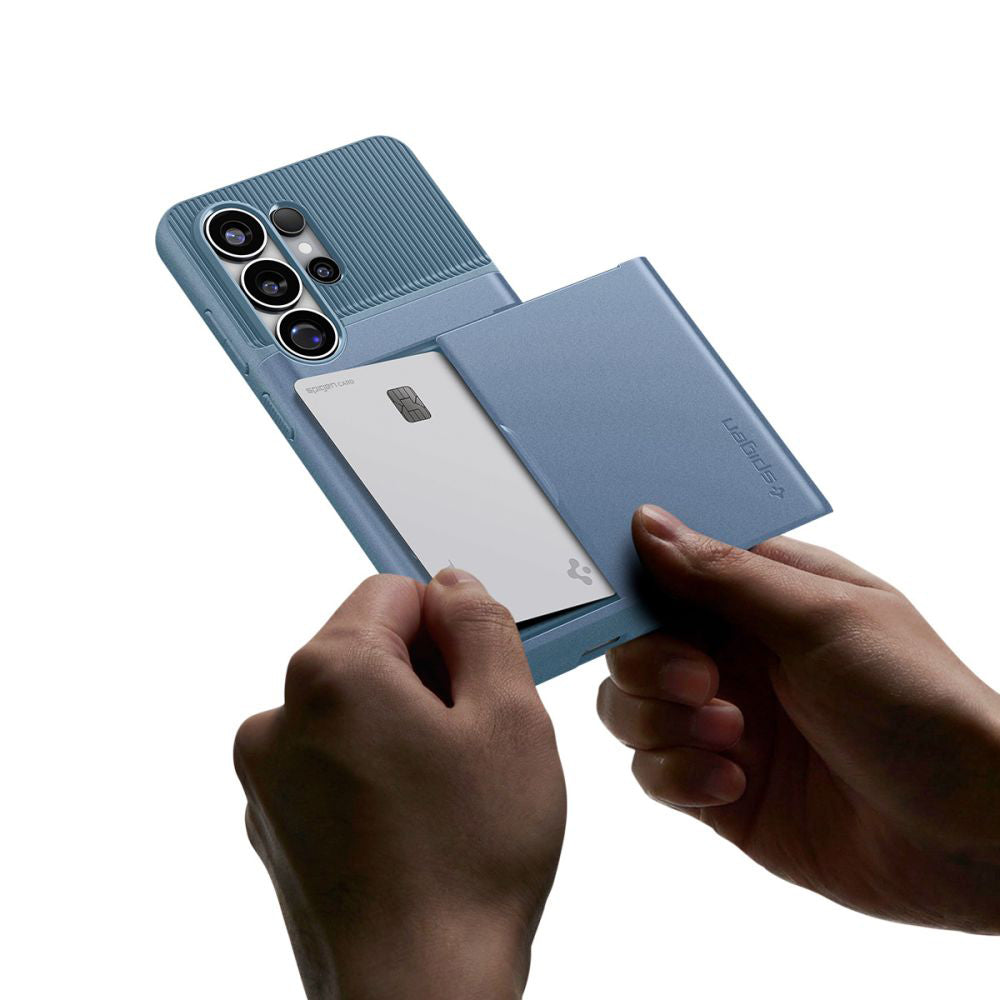 Ovitek za Samsung Galaxy S26 Ultra S948, Spigen, Slim Armor CS, Bleu ACS11225