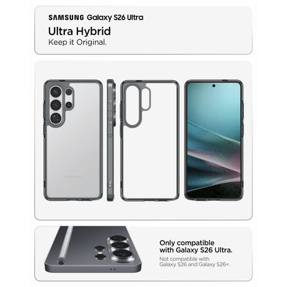 Ovitek za Samsung Galaxy S26 Ultra S948, Spigen, Ultra Hybrid, Dimljena