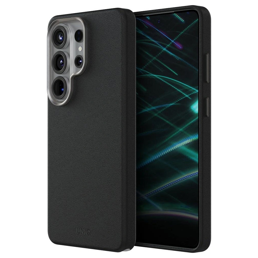 Ovitek za Samsung Galaxy S26 Ultra S948, UNIQ, Lyden Leatherette, črn