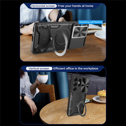 Ovitek za Samsung Galaxy S26 Ultra, Techsuit, CamGuard Pro, Modra