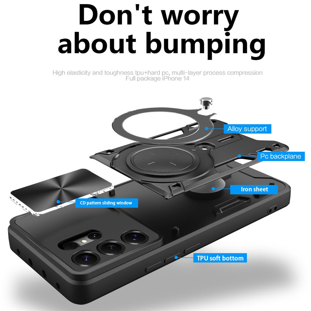 Case for Samsung Galaxy S26 Ultra, Techsuit, CamGuard Pro, Black