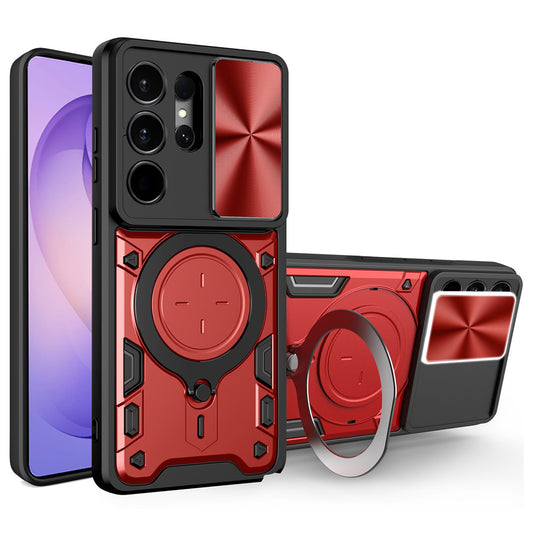 Ovitek za Samsung Galaxy S26 Ultra, Techsuit, CamGuard Pro, Rdeča