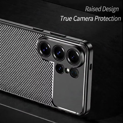 Ovitek za Samsung Galaxy S26 Ultra, Techsuit, CarbonFiber, Črn