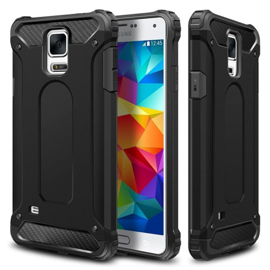 Ovitek za Samsung Galaxy S5 G900, Techsuit, Hybrid Armor, Črn