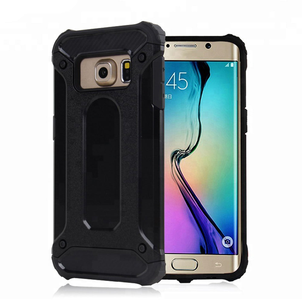 Ovitek za Samsung Galaxy S6 G920, Techsuit, Hybrid Armor, Črn
