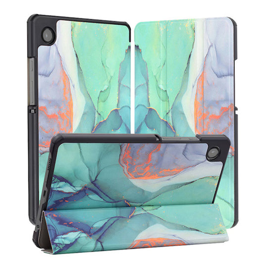 Ovitek za Samsung Galaxy Tab A11+ / Tab A9+, Techsuit, FoldPro Green Time, večbarven