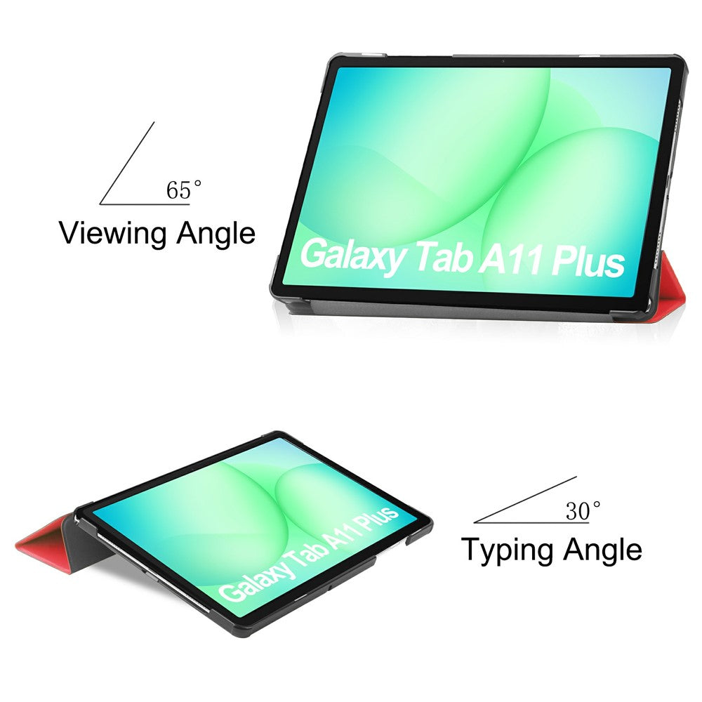 Ovitek za Samsung Galaxy Tab A11+ / Tab A9+, Techsuit, FoldPro, Rdeča