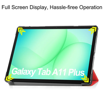 Ovitek za Samsung Galaxy Tab A11+ / Tab A9+, Techsuit, FoldPro, Rdeča