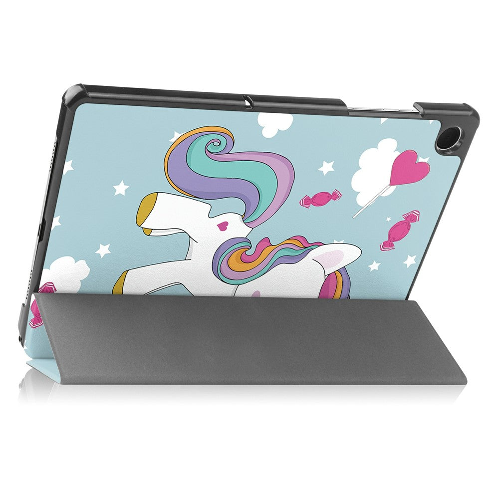 Ovitek za Samsung Galaxy Tab A11+ / Tab A9+, Techsuit, FoldPro Unicorn, večbarven