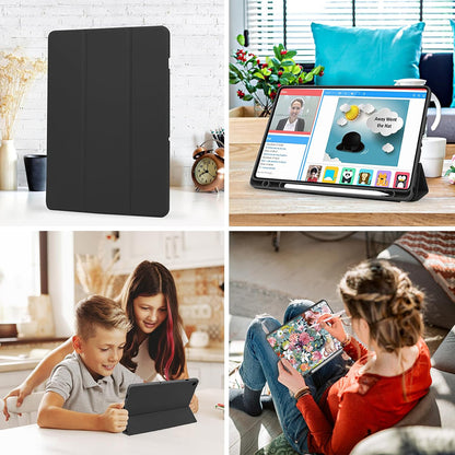 Ovitek za Samsung Galaxy Tab A9+, Techsuit, Flex Trifold, Črn