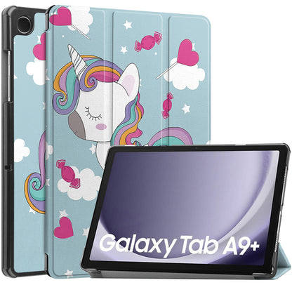 Ovitek za Samsung Galaxy Tab A9+, Techsuit, FoldPro Unicorn, večbarven