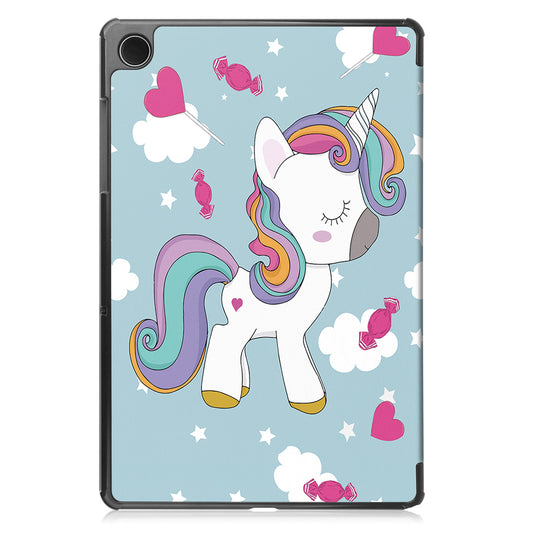 Ovitek za Samsung Galaxy Tab A9+, Techsuit, FoldPro Unicorn, večbarven
