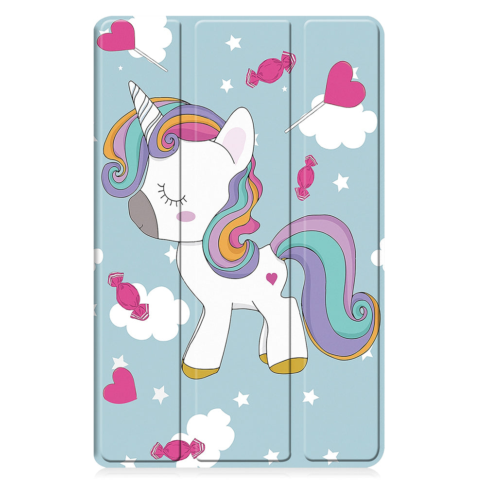 Ovitek za Samsung Galaxy Tab A9+, Techsuit, FoldPro Unicorn, večbarven
