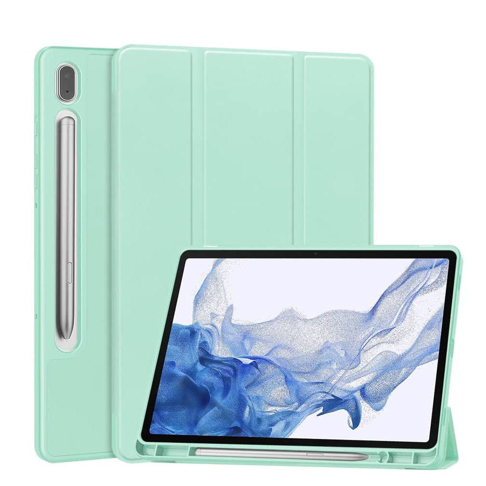 Ovitek za Samsung Galaxy Tab S10 FE+, Techsuit, Flex Trifold, Matcha zelena