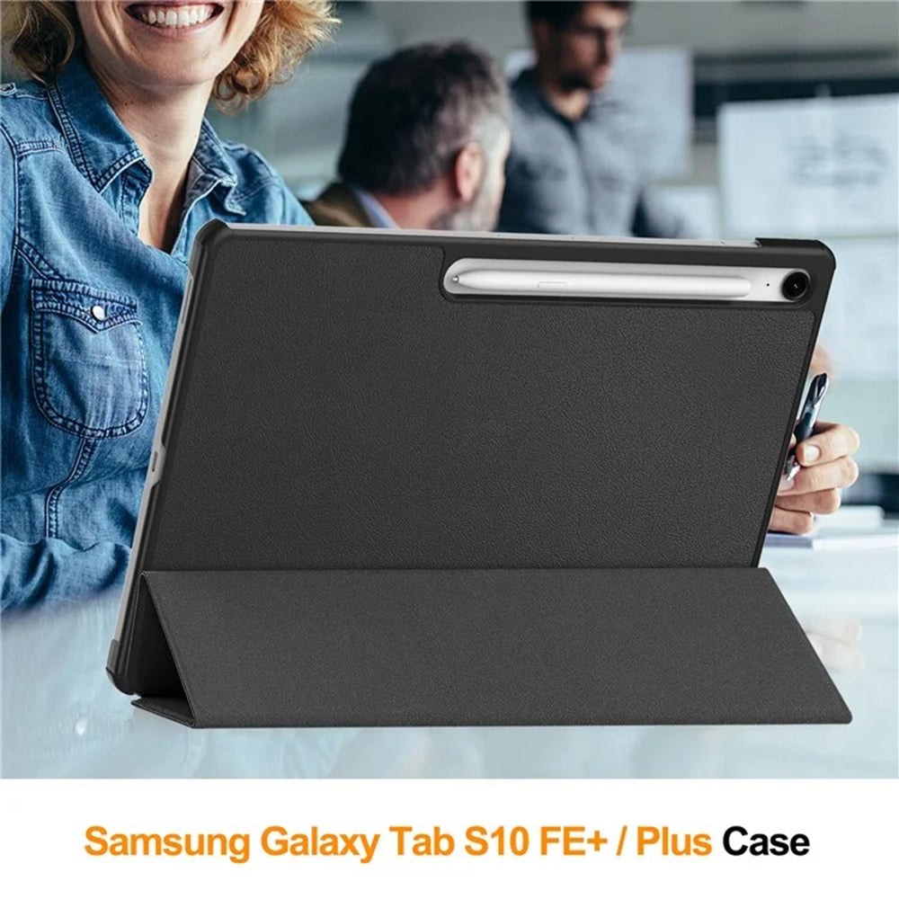 Case for Samsung Galaxy Tab S10 FE+, Techsuit, FoldPro, Black