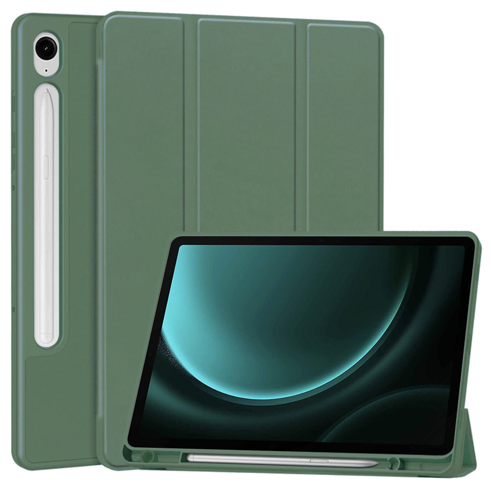 Case for Samsung Galaxy Tab S10 FE / Tab S9 FE, Techsuit, Flex Trifold, Green