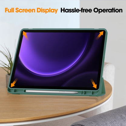 Case for Samsung Galaxy Tab S10 FE / Tab S9 FE, Techsuit, Flex Trifold, Green