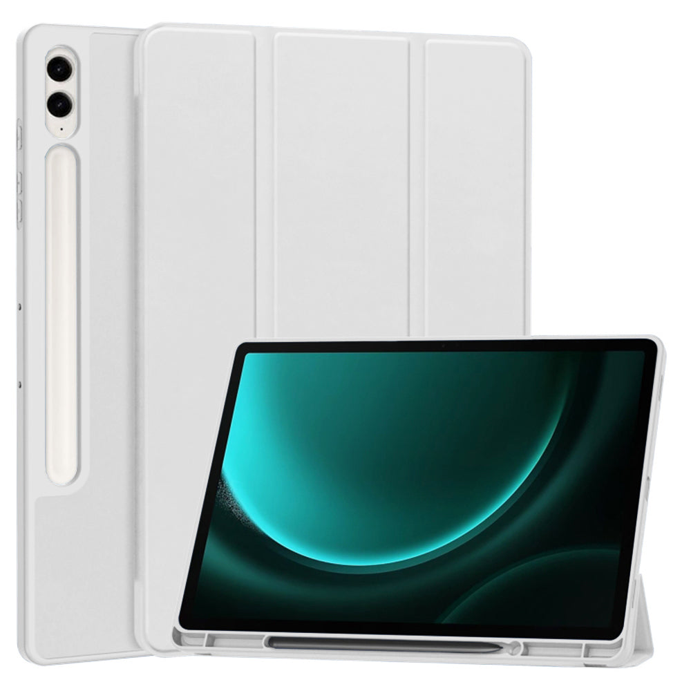 Ovitek za Samsung Galaxy Tab S10+ / Tab S9 FE+ / Tab S9+, Techsuit, Flex Trifold, Siva