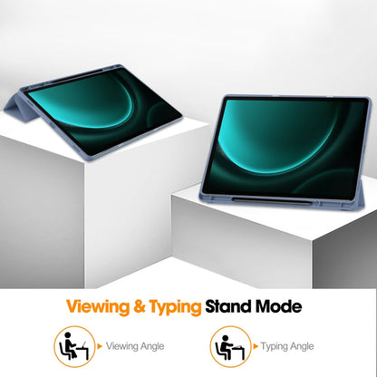 Ovitek za Samsung Galaxy Tab S10+ / Tab S9 FE+ / Tab S9+, Techsuit, Flex Trifold, Siva