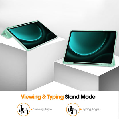 Ovitek za Samsung Galaxy Tab S10+ / Tab S9 FE+ / Tab S9+, Techsuit, Flex Trifold, Črn