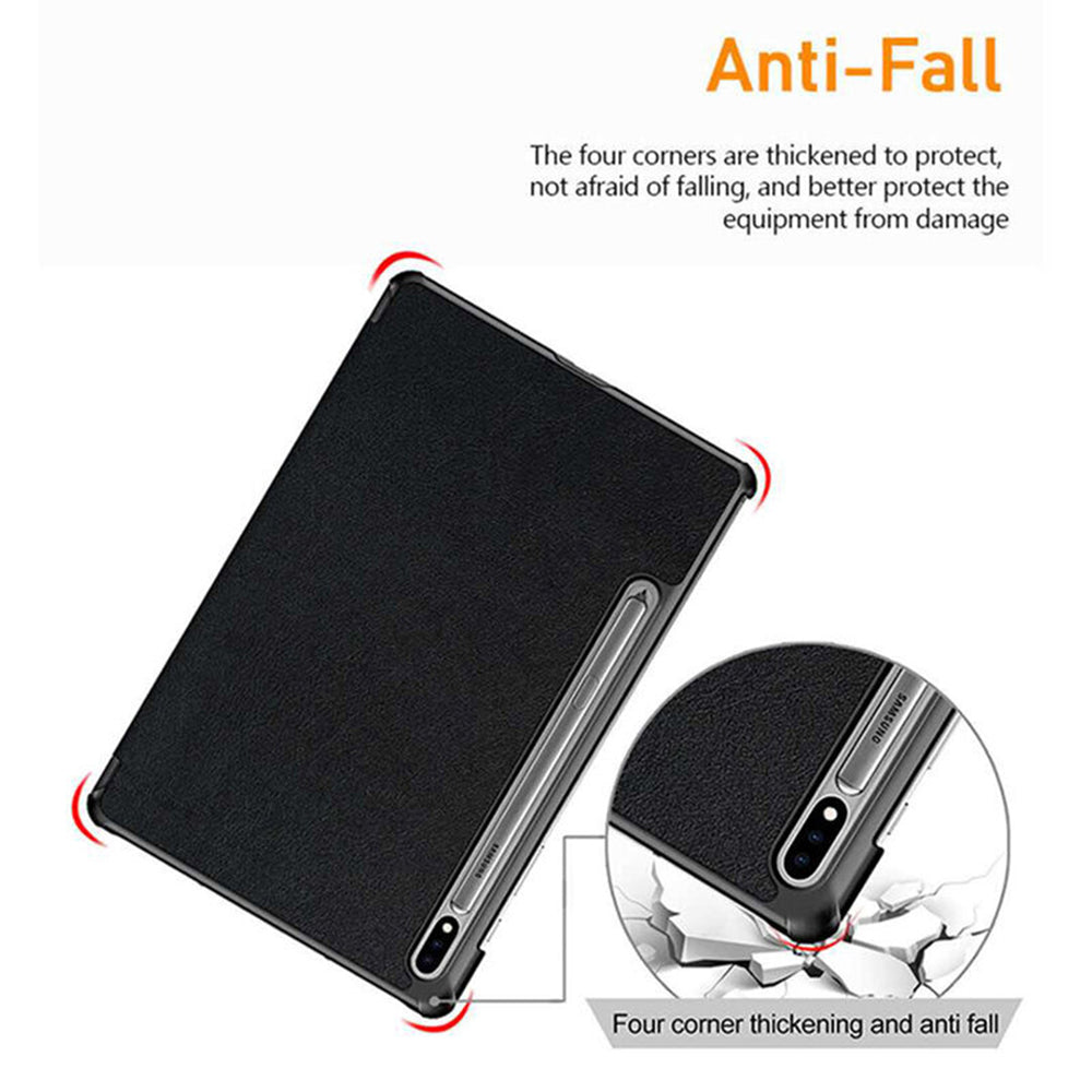 Ovitek za Samsung Galaxy Tab S10 Ultra / Tab S9 Ultra / Tab S8 Ultra, Techsuit, FoldPro Butterfly, večbarven