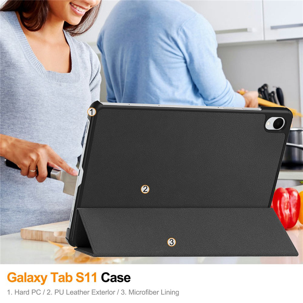 Ovitek za Samsung Galaxy Tab S11, Techsuit, FoldPro, modra