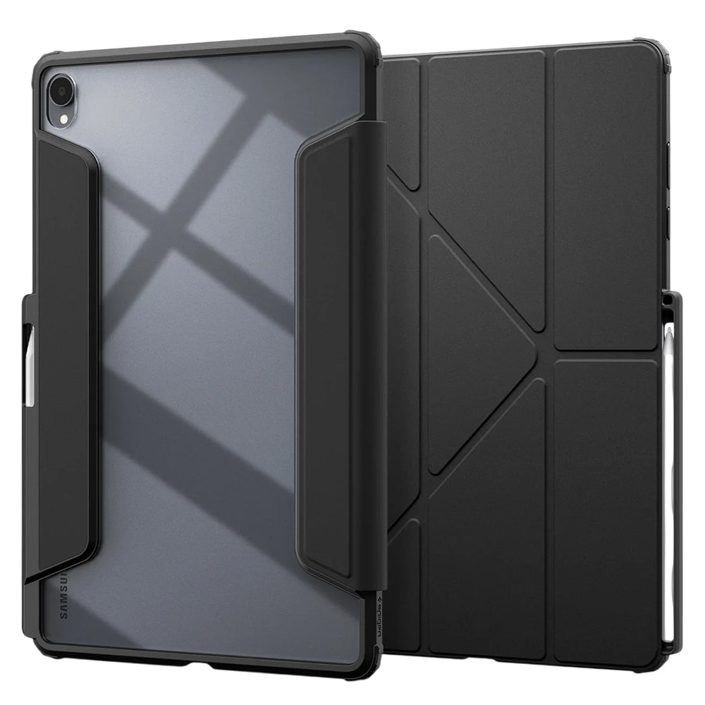 Ovitek za Samsung Galaxy Tab S12 Plus, Spigen, Air Skin Pro, črn ACS11823