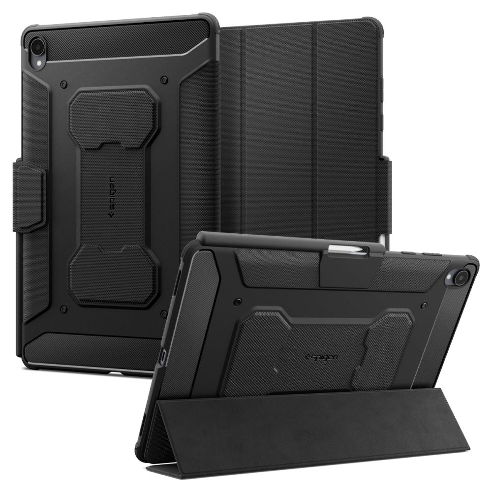 Ovitek za Samsung Galaxy Tab S12 Plus, Spigen, Rugged Armor Pro, črn ACS11822
