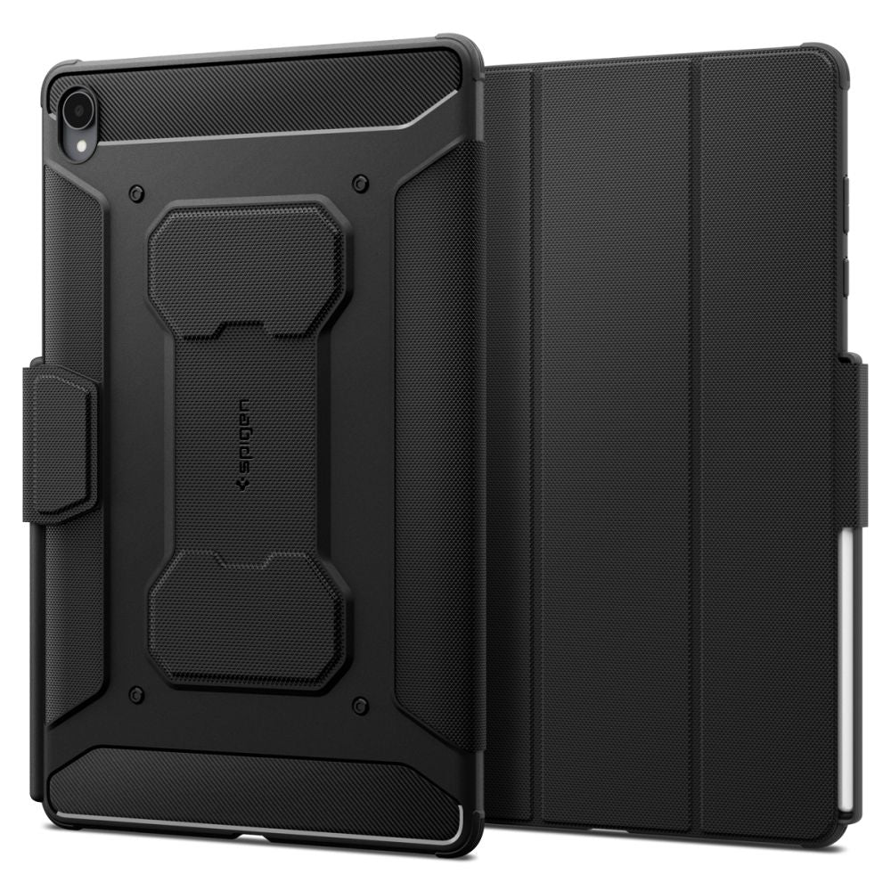 Ovitek za Samsung Galaxy Tab S12 Plus, Spigen, Rugged Armor Pro, črn ACS11822
