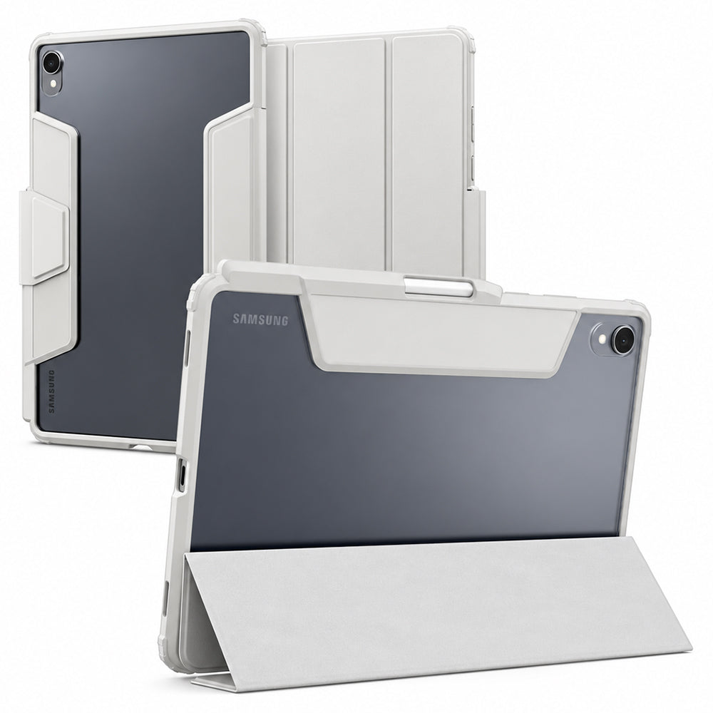 Ovitek za Samsung Galaxy Tab S12 Plus, Spigen, Ultra Hybrid Pro, siv ACS11826