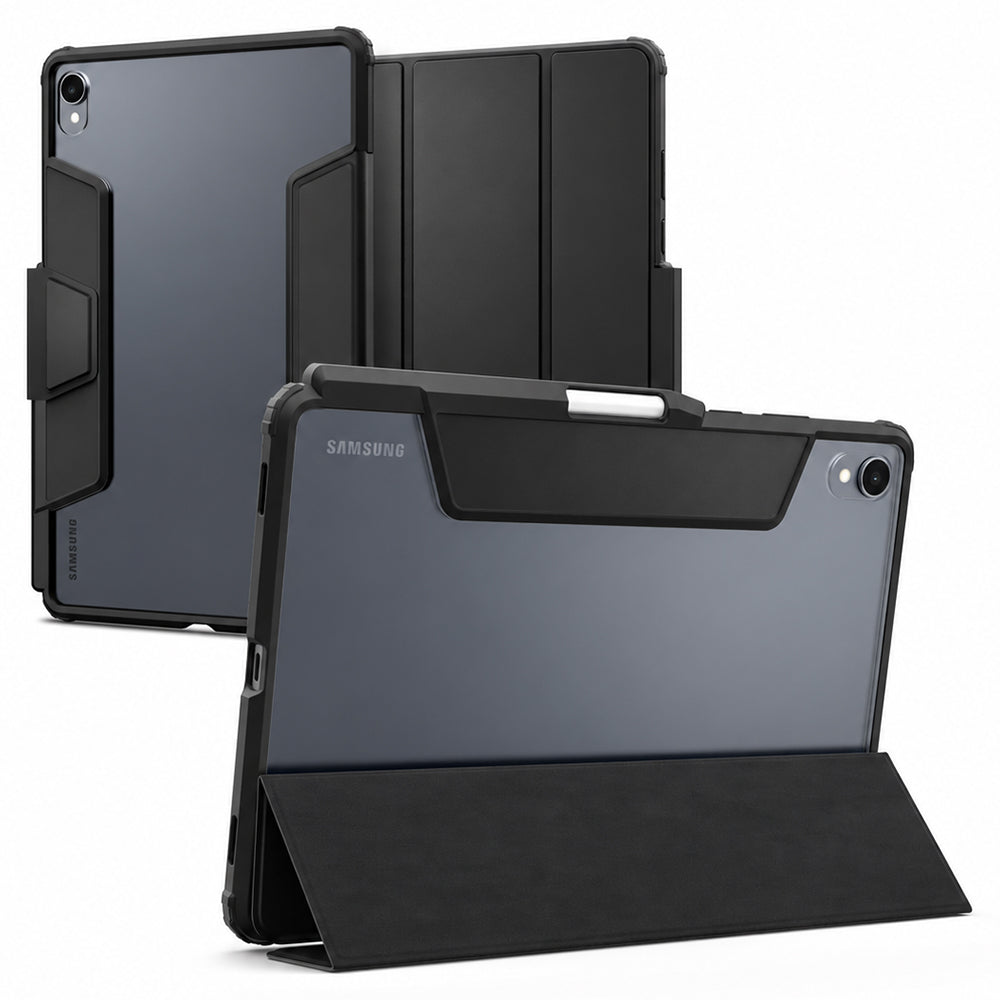 Ovitek za Samsung Galaxy Tab S12 Plus, Spigen, Ultra Hybrid Pro, črn ACS11825