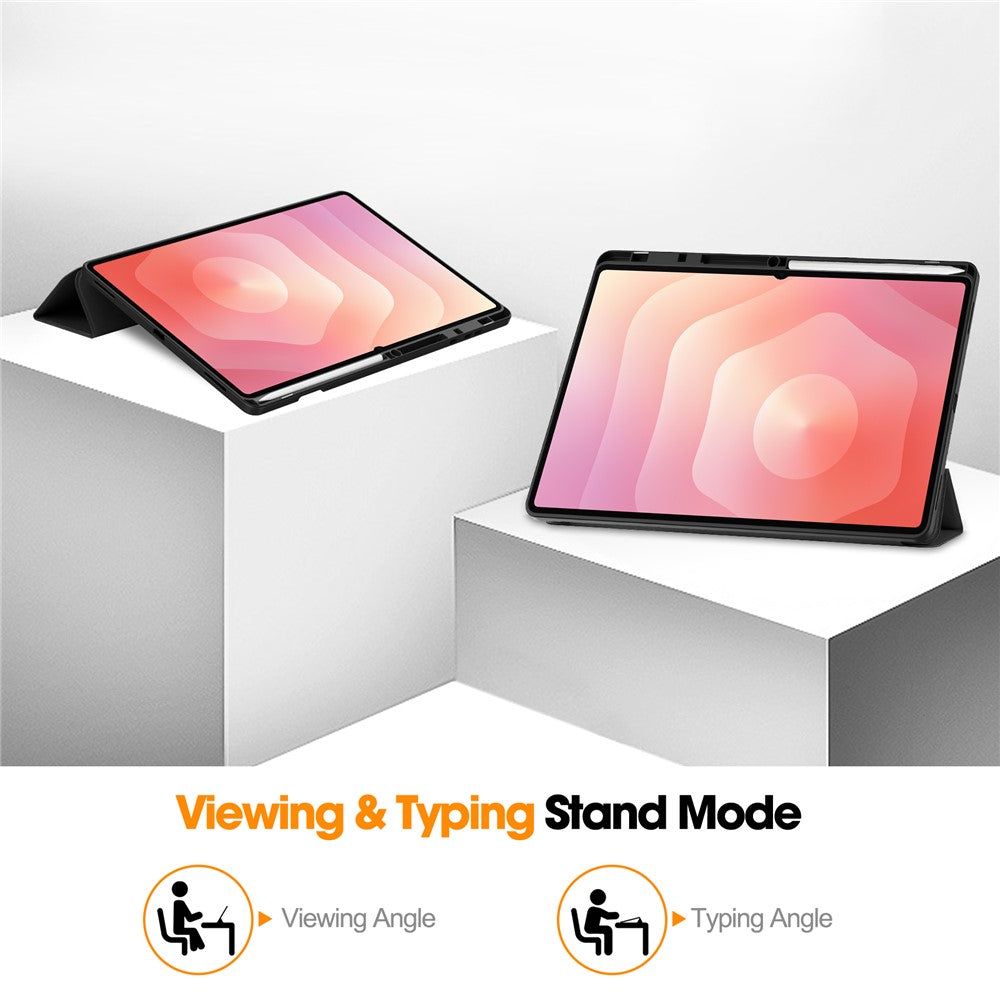 Ovitek za Samsung Galaxy Tab S12 Ultra / Tab S11 Ultra, Techsuit, Flex Trifold, roza