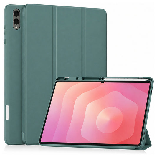 Ovitek za Samsung Galaxy Tab S12 Ultra / Tab S11 Ultra, Techsuit, Flex Trifold, Zelen