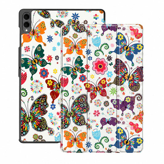 Ovitek za Samsung Galaxy Tab S12 Ultra / Tab S11 Ultra, Techsuit, FoldPro Butterfly, večbarven