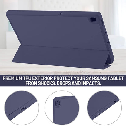 Case for Samsung Galaxy Tab S6 Lite (2024) / Tab S6 Lite (2022) / Tab S6 Lite (2020), Techsuit, Flex Trifold, Navy Blue
