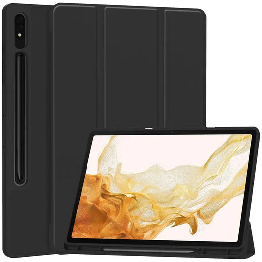Ovitek za Samsung Galaxy Tab S8+ / Tab S7+, Techsuit, Flex Trifold, Črn